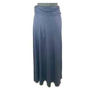 Stem maxi womens skirt dark blue stripe medium